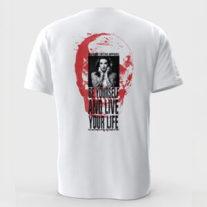 tattoo skull T-shirt girl weiß